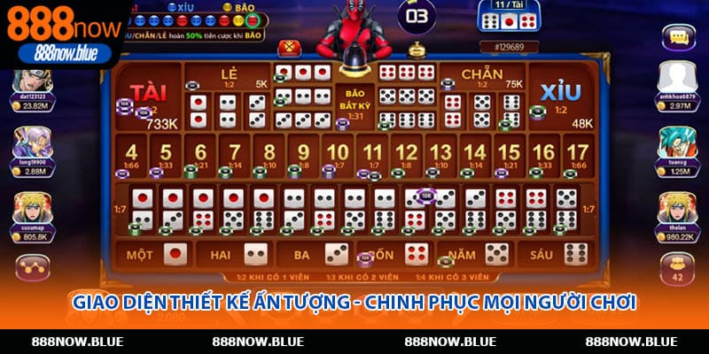 Giao diện thiết kế ấn tượng - Chinh phục mọi người chơi