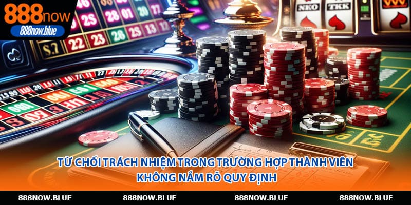 Từ chối trách nhiệm trong trường hợp thành viên không nắm rõ quy định